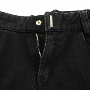 GIVENCHY デニムパンツ ジーンズ スキニー スリム フロントジップ コットン ジップアップ 10 L 黒 ブラック
