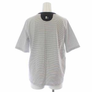 Ameri VINTAGE 23SS BASIC TEE Tシャツ カットソー 半袖 ボーダー S 白 ホワイト 黒 ブラック