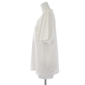 HERMES 19SS Tシャツ 刺繍 Vネック 38 ホワイト