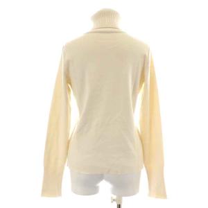 FOXEY ニット タートルネック シルク混 カシミヤ混 38 ホワイト
