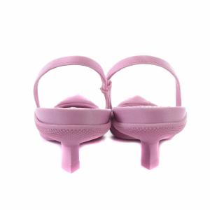 PRADA ストラップサンダル ポインテッドトゥ フラワー 24.5cm ピンク