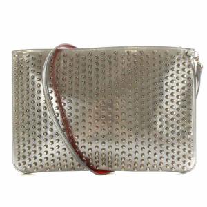 クラッチバッグ ショルダーバッグ 2way レザー スタッズ シルバー