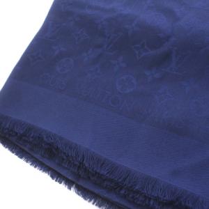 LOUIS VUITTON ショール・モノグラム ネイビー M76631