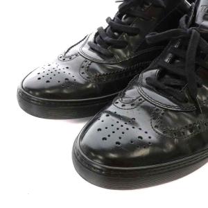 TOD'S シューズ レザー メダリオン 10 29.0cm 黒 ブラック