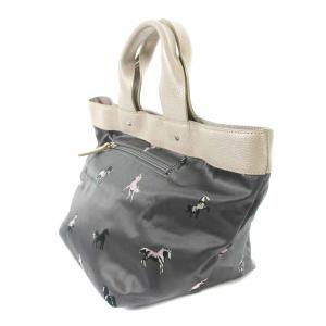 russet ハンドバッグ トートバッグ ナイロン ユニコーン柄 グレー