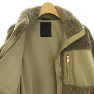 TATRAS 22AW BAGGI ボアブルゾン フリースジャケット ハイネック 01 ブラウン ゴールド