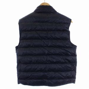 MONCLER GUI GILET ダウンベスト ジップアップ ロゴ ナイロン M ネイビー