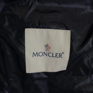 MONCLER GUI GILET ダウンベスト ジップアップ ロゴ ナイロン M ネイビー