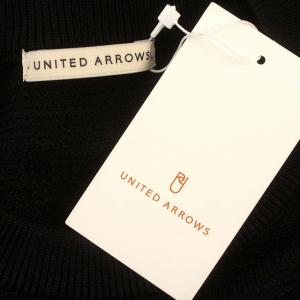 UNITED ARROWS サーマル Tシャツ ワッフル 半袖 M 黒 ブラック