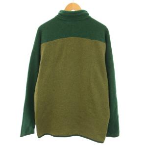Patagonia ベターセーター Better Sweater フリースニットジャケット プルオーバー ハーフジップ 長袖 XL カーキ 緑