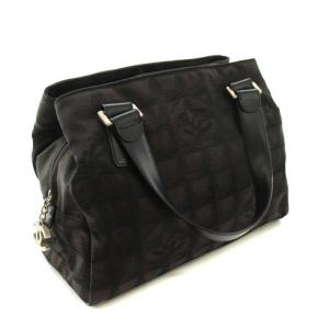CHANEL A30916 ニュートラベル ハンドバッグ ナイロン ココマーク ブラウン