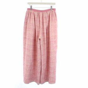 Drawer ピンクツイードギャザーワイドパンツ 40 L ピンク