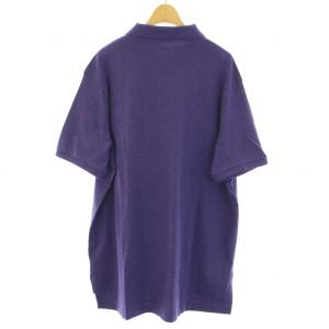POLO RALPH LAUREN ポロシャツ ストレッチ 半袖 ロゴ刺繍 ワンポイント XL 紫 パープル