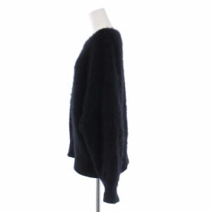 Plage 19AW Fur ボリュームソデ プルオーバー ニット セーター 長袖 黒 ブラック