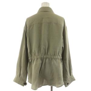 Grace Class 22SS リネンタッチシャツジャケット ブラウス 36 S 長袖 カーキ