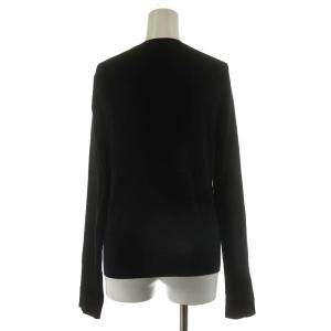 agnes b. カーディガン 長袖 コットン 金ボタン 3 L 黒 ブラック EV46J155