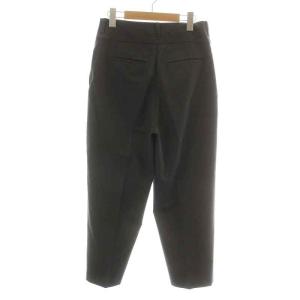 humoresque テーパードパンツ スラックスパンツ ジップフライ タック ペイズリー ウール 36 S グレー