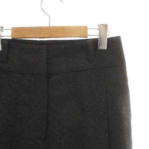 humoresque テーパードパンツ スラックスパンツ ジップフライ タック ペイズリー ウール 36 S グレー