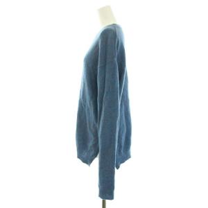 Acne Studios デニズ DENIZ ニット セーター クルーネック 長袖 ハイゲージ ウール S 青 ブルー