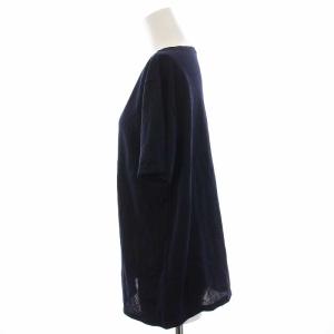 PRADA SPORT カットソー Tシャツ 半袖 クルーネック L 紺 ネイビー