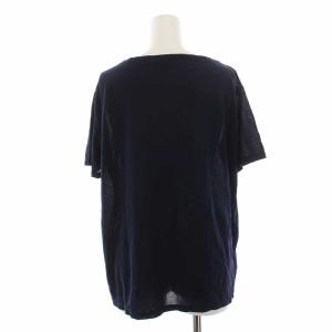 PRADA SPORT カットソー Tシャツ 半袖 クルーネック L 紺 ネイビー