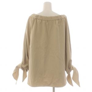 Diagram GRACE CONTINENTAL オフショルダー2WAYトップ シャツ ブラウス ストレッチ 長袖 36 S ベージュ タグ付き