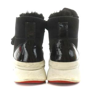 Christian Louboutin MARELLASKI FLAT スニーカー レースアップ リボン 22.0cm ブラック