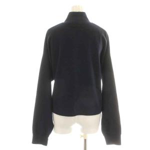 HYSTERIC GLAMOUR 22AW HYS TIMES刺繍ハーフジッププルオーバー スウェット トレーナー 長袖 ショート丈 ハイネック ロゴ刺繍 F