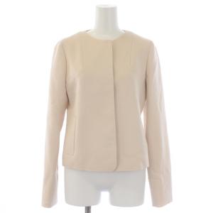 LANVIN COLLECTION シングルスーツ セットアップ 上下 ノーカラージャケット 総裏地 ショート丈 タイトスカート ひざ丈