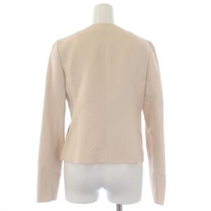 LANVIN COLLECTION シングルスーツ セットアップ 上下 ノーカラージャケット 総裏地 ショート丈 タイトスカート ひざ丈