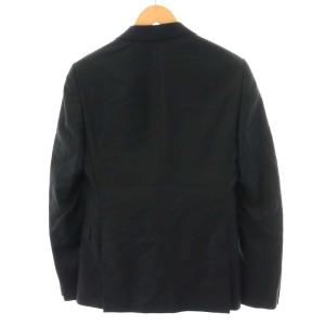 ARMANI COLLEZIONI テーラードジャケット ブレザー シングル ウール 38 M 黒 ブラック