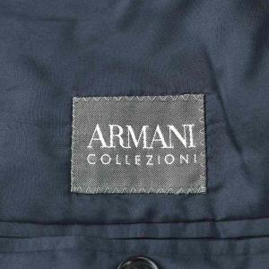 ARMANI COLLEZIONI テーラードジャケット ブレザー シングル ウール 38 M 黒 ブラック