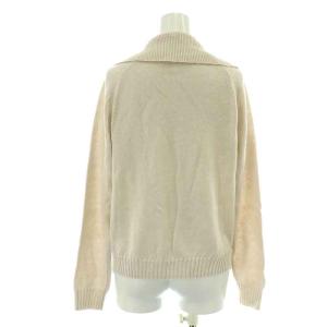 MARGARET HOWELL 21AW ニット セーター 長袖 セーラーカラー 麻 リネン 2 M ベージュ