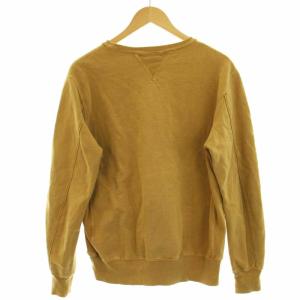 REMI RELIEF スウェット トレーナー ダメージ加工 クルーネック M 黄土色 マスタード