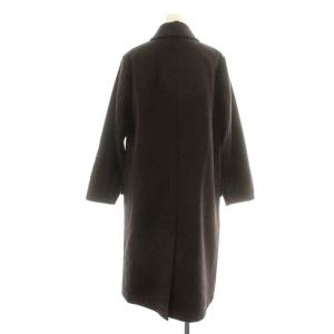MHL. 22AW BASIC MELTON ステンカラーコート シングル S ブラウン