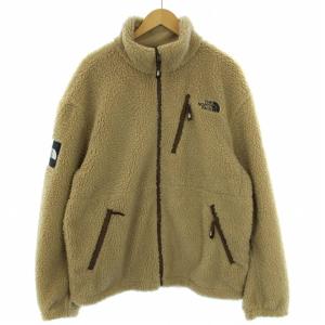 RIMO FLEECE JACKET フリースジャケット ジップアップ ロゴ 110 2XL ベージュ NJ4FN50K