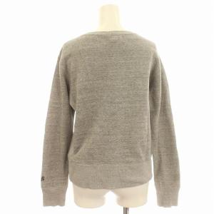 AMERICANA スウェット トレーナー 裏起毛 フロッキープリント M グレー