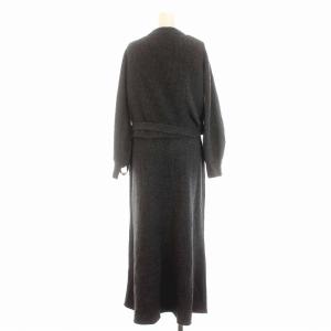 CASA FLINE 23AW カシュクールカーディガン セットドレス セットアップ 上下 ニット ワンピース ロング ノースリーブ F グレー