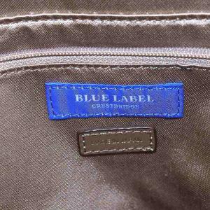 BLUE LABEL CRESTBRIDGE クレストブリッジチェック トートバッグ ハンドバッグ ショルダーバッグ レザー PVC ベージュ 赤 レッド 55101-621-14
