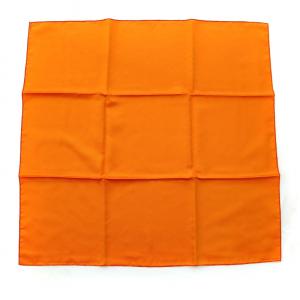 HERMES カレ70 シルク100％ スカーフ ロゴ オレンジ