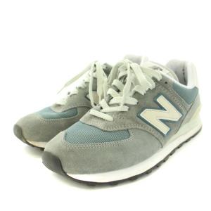 New Balance ML574BA2 スニーカー スエード メッシュ 26.5cm グレー