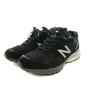 New Balance M990BK4 スニーカー スエード メッシュ 27.0cm ブラック