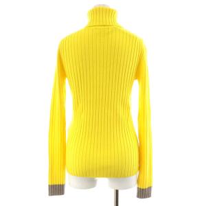 CINOH 21AW リブニット 長袖 タートルネック 38 M 黄 イエロー 21WKN002