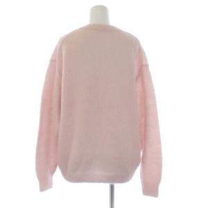 AURALEE 22AW BRUSHED SUPER KID MOHAIR KNIT PULL OVER S ピンク