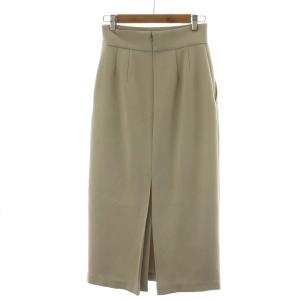 ESTNATION COLUMN 23AW ストレッチペンシルスカート タイトスカート ミモレ ロング 36 S アイボリー 32-140-09-100005