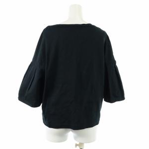 ADORE プレミアムコットンタックスリーブカットソー 七分袖 38 M 黒 ブラック 5318160603