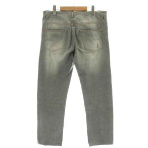 DIOR HOMME デニムパンツ ジーンズ ボタンフライ USED加工 ダメージ加工 31 M グレー