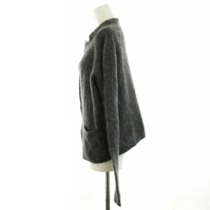 LANVIN モヘアニット カーディガン M グレー