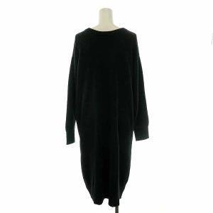 BLUE LABEL CRESTBRIDGE ロング カーディガン ニット 金ボタン 長袖 38 M 黒 ブラック