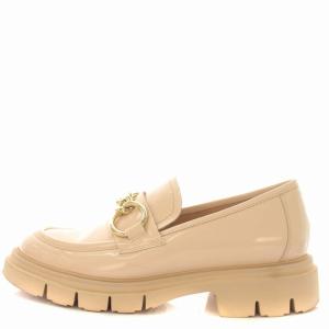 GRACE CONTINENTAL ルカグロッシ luca grossi ローファー ガラスレザー 厚底 38 24cm ベージュ
